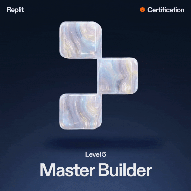 Replit Master Builder badge